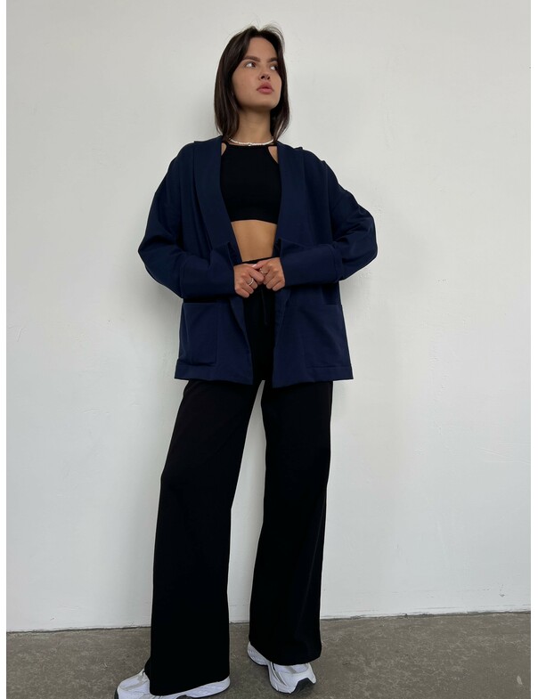 Жіночий кардиган-кімоно з поясом