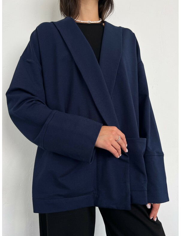 Жіночий кардиган-кімоно з поясом