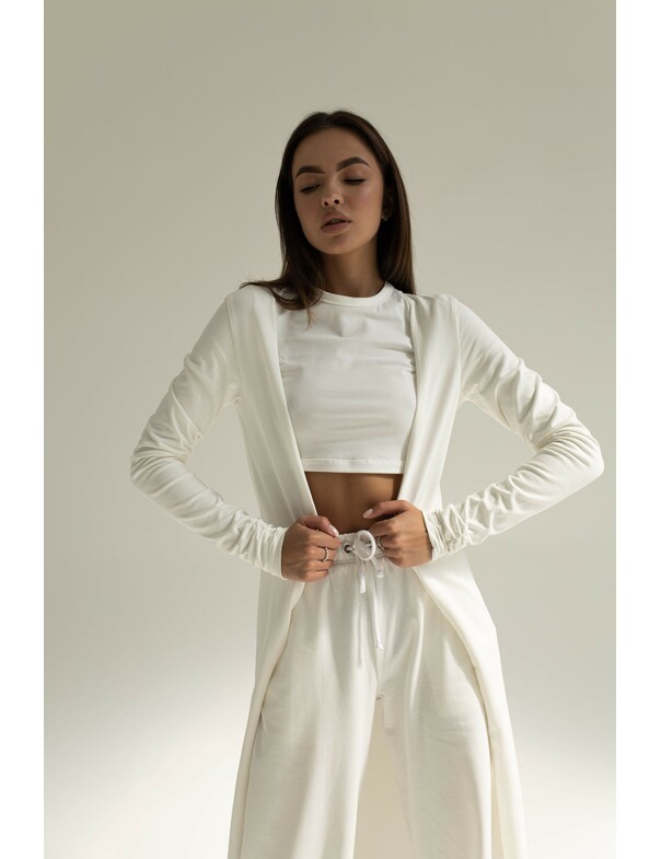 Жіночий кардиган легкий подовжений