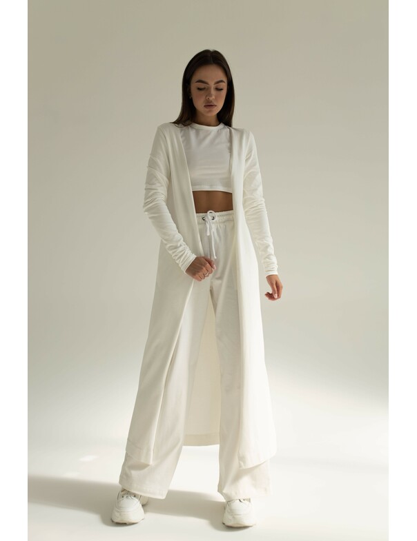 Женский кардиган легкий удлиненный