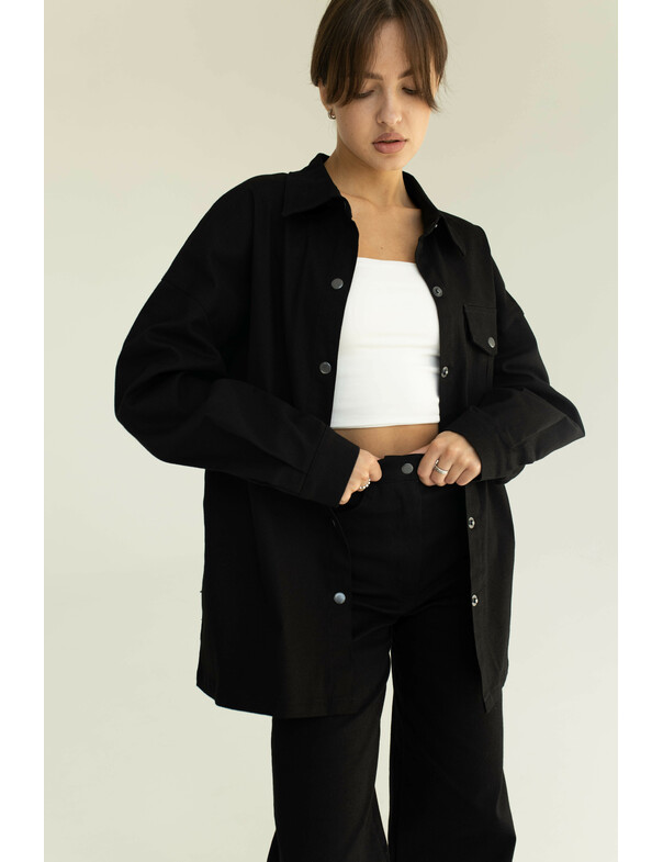 Жіноча сорочка оверсайз екрю