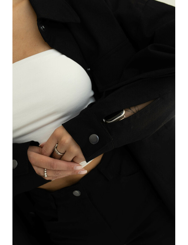 Женская рубашка оверсайз экрю