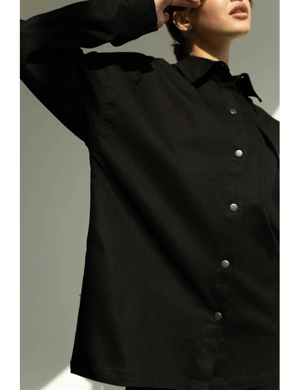 Женская рубашка оверсайз экрю