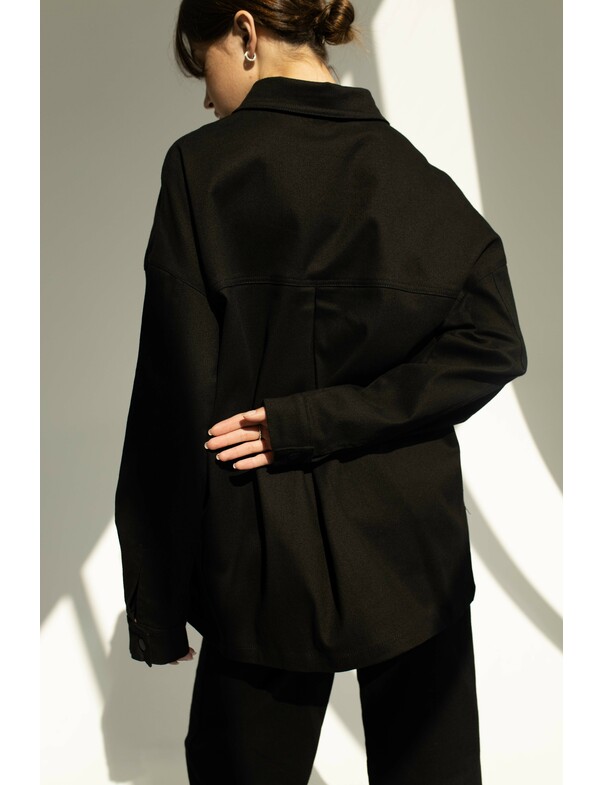 Жіноча сорочка оверсайз екрю