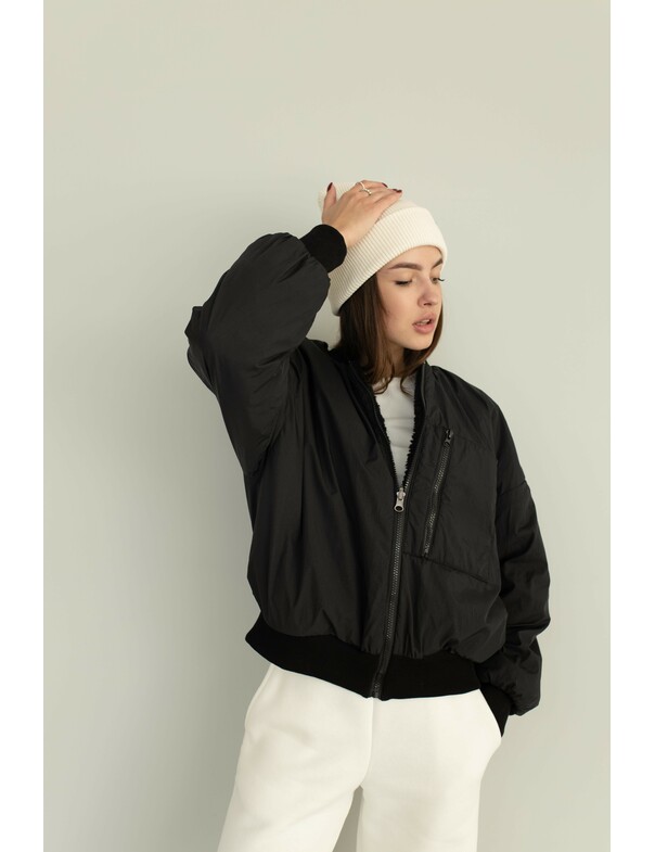 Женский двусторонний бомбер Женский двусторонний бомбер