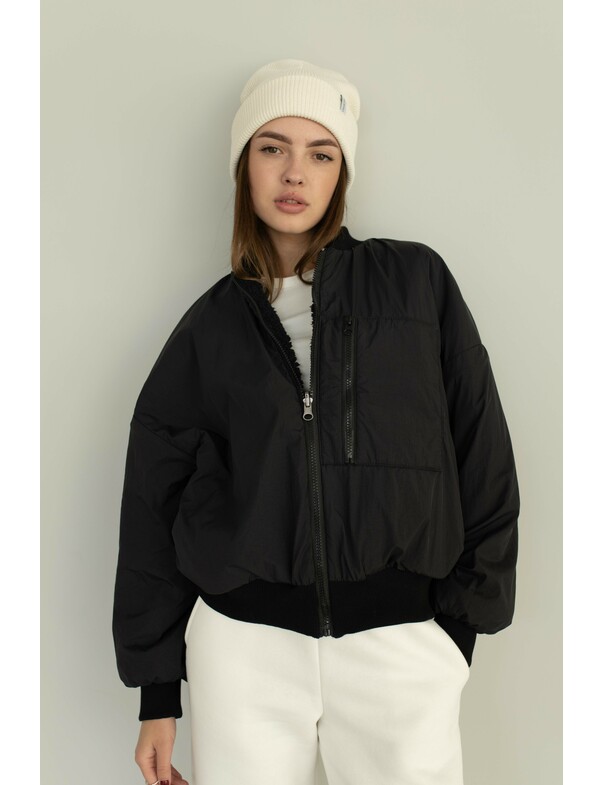 Женский двусторонний бомбер Женский двусторонний бомбер