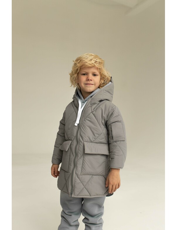 Детское пальто из плащевки