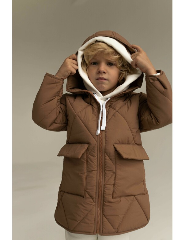 Детское пальто из плащевки