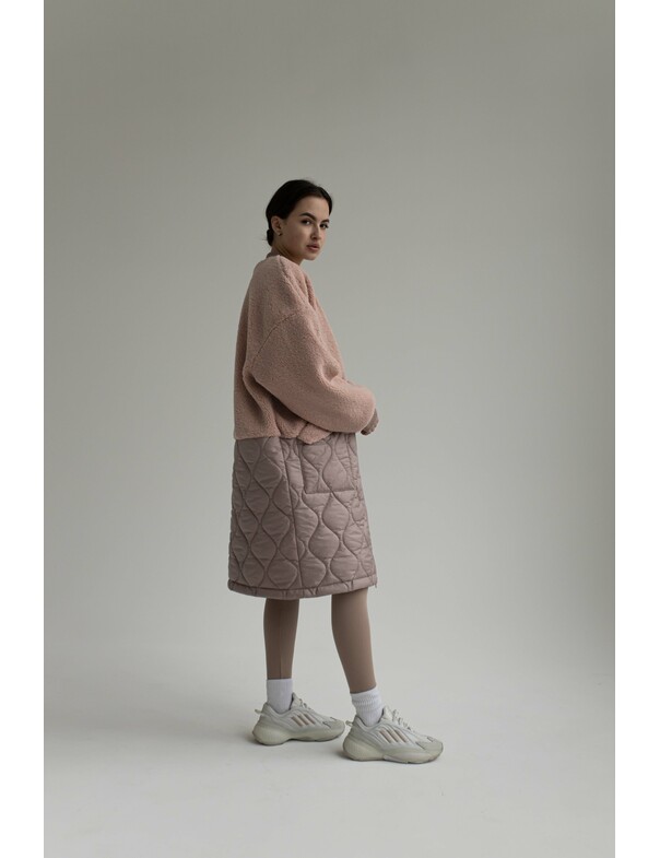 Жіноче комбіноване пальто