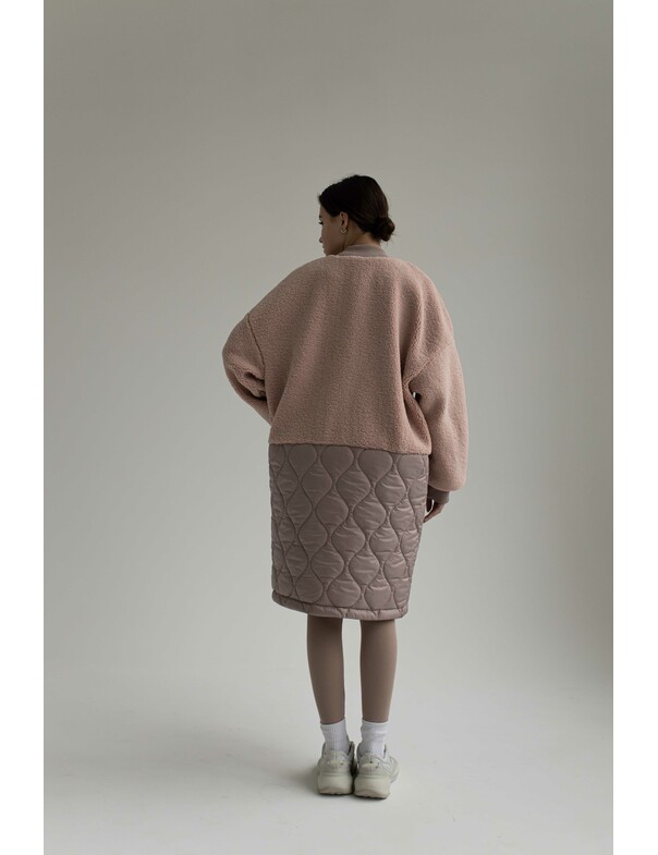 Жіноче комбіноване пальто