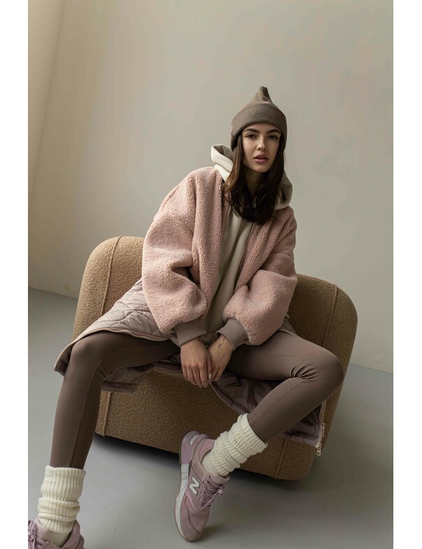 Жіноче комбіноване пальто