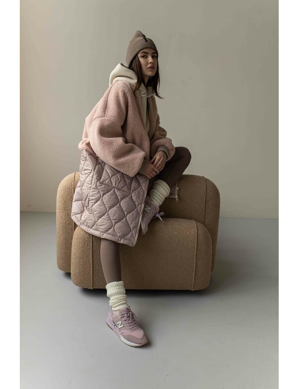 Жіноче комбіноване пальто