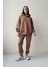 Женский костюм премиум на флисе Худи оверсайз и джогеры обновленные цвет белый 9