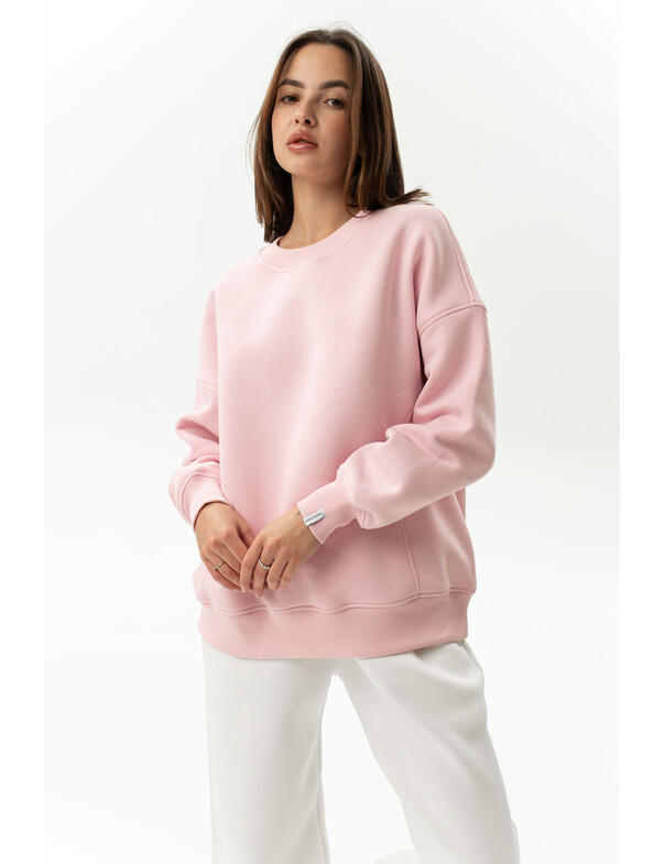 Світшот преміум оверсайз на флісі колір темно-капучиновий 0