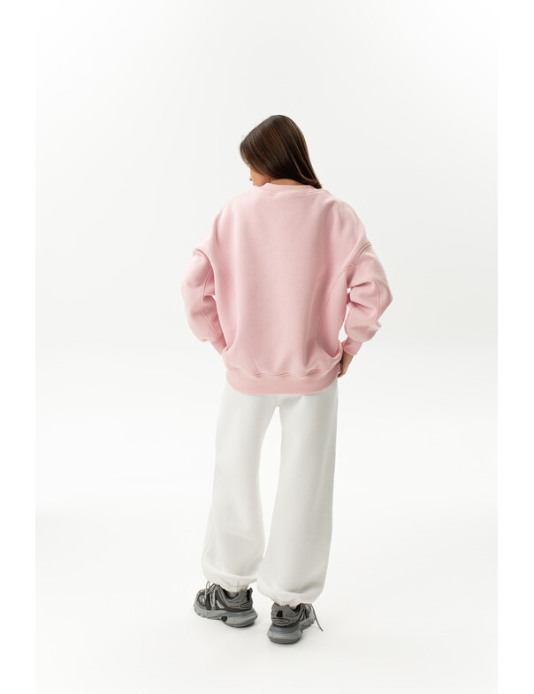 Світшот преміум оверсайз на флісі колір темно-капучиновий 0