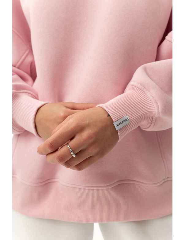 Світшот преміум оверсайз на флісі колір темно-капучиновий 0