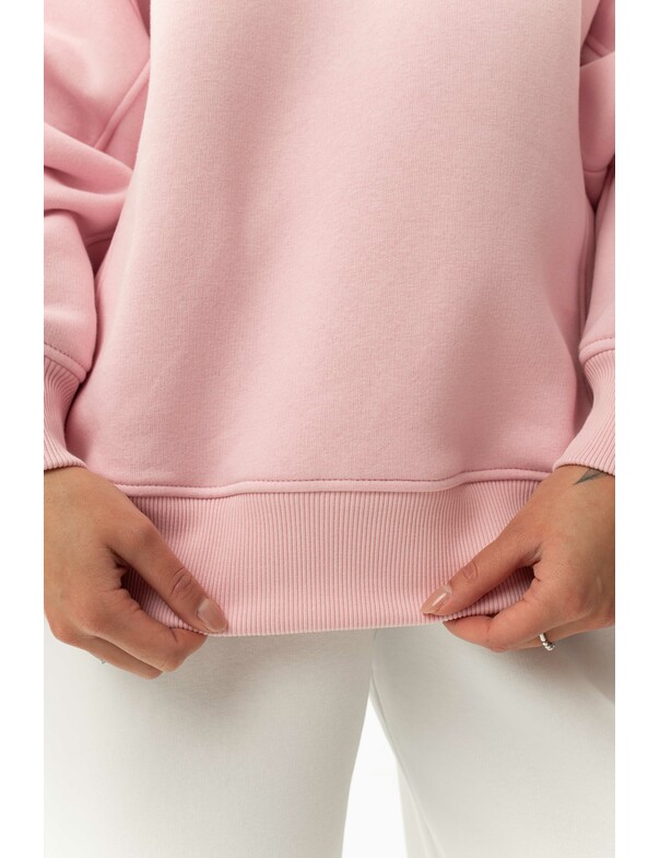 Світшот преміум оверсайз на флісі колір темно-капучиновий 0