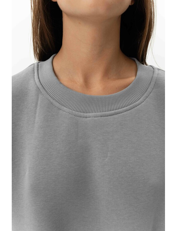 Світшот преміум оверсайз на флісі колір темно-капучиновий 0