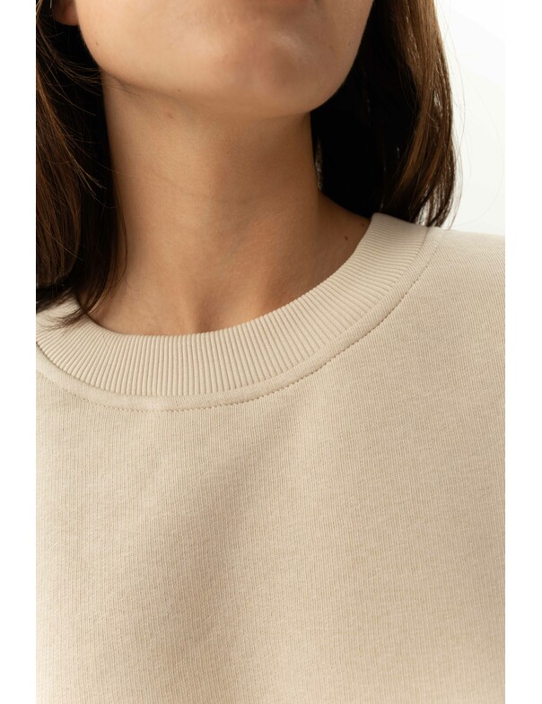 Світшот преміум оверсайз на флісі колір темно-капучиновий 0