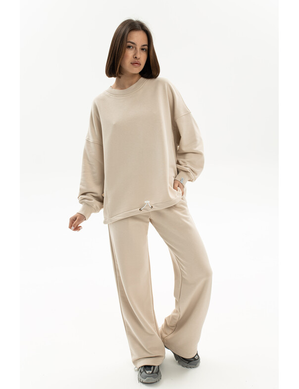 Світшот преміум зі стяжкою без флісу