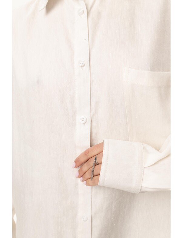 Унисекс рубашка классическая оверсайз