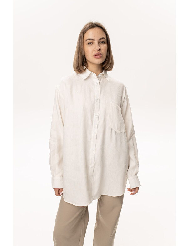 Унисекс рубашка классическая оверсайз