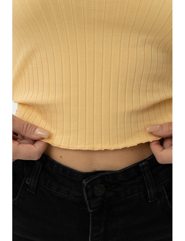 Женский лонгслив мустанг в рубчик