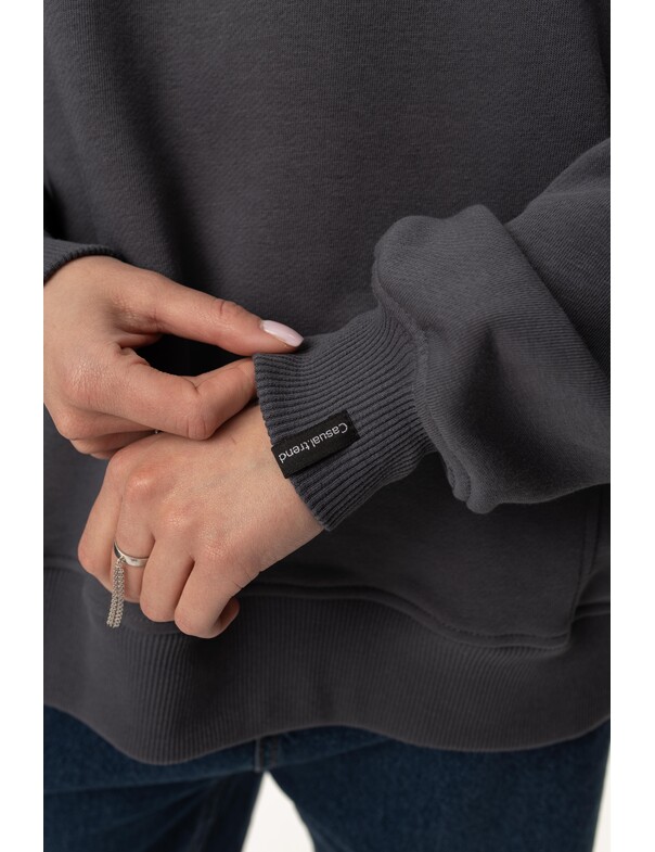 Унисекс свитшот премиум оверсайз без начеса