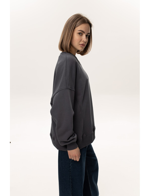 Унисекс свитшот премиум оверсайз без начеса