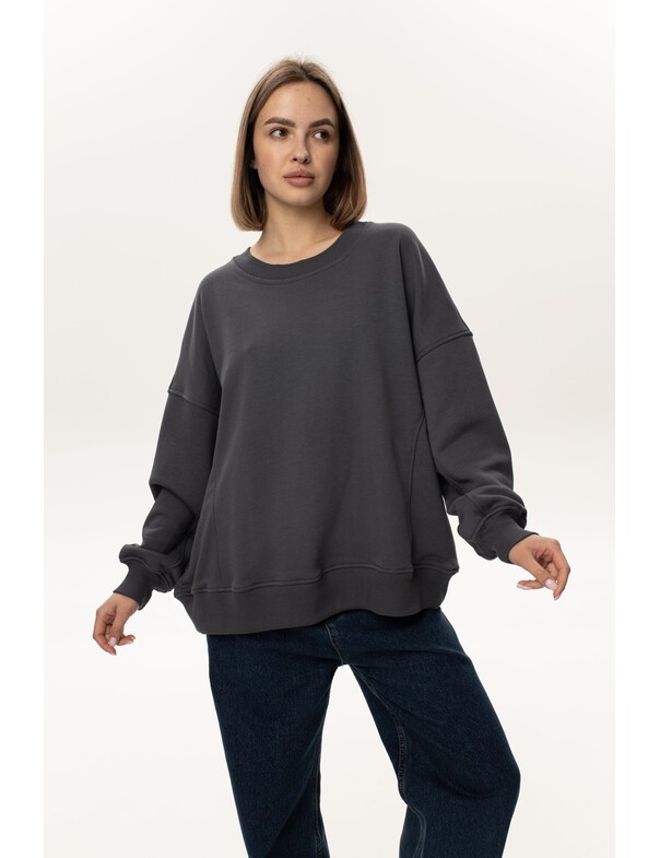 Унисекс свитшот премиум оверсайз без начеса