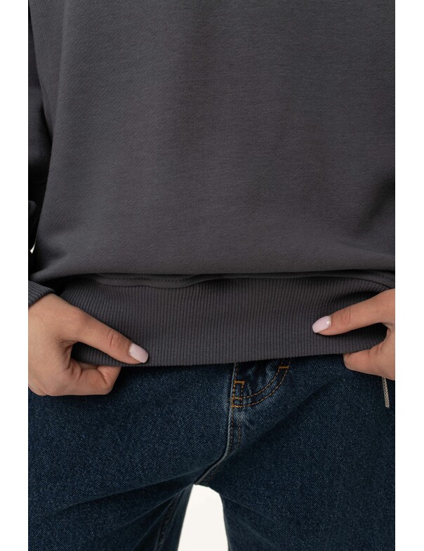 Унисекс свитшот премиум оверсайз без начеса