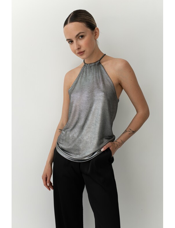 Женская майка металлик