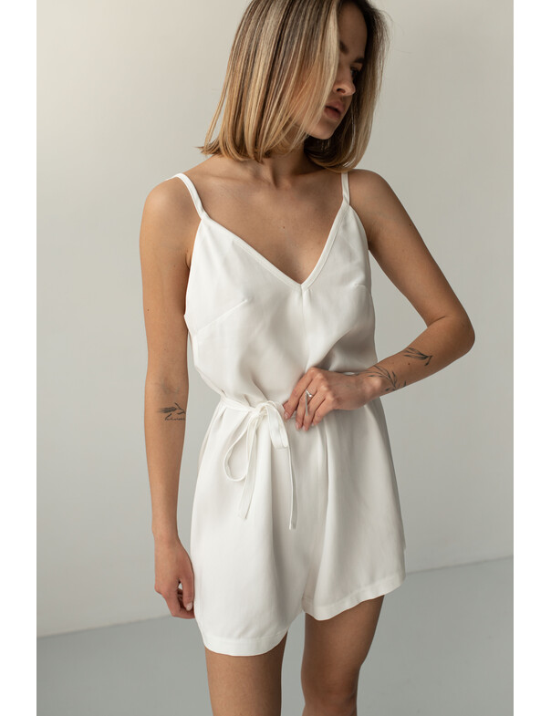 Женский комбинезон-ромпер свободного кроя