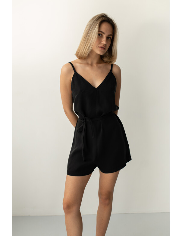 Женский комбинезон-ромпер свободного кроя