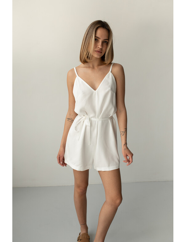 Женский комбинезон-ромпер свободного кроя