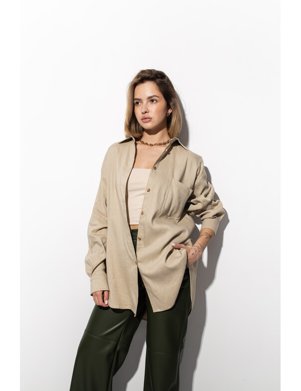 Унисекс рубашка классическая оверсайз