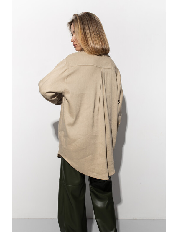 Унисекс рубашка классическая оверсайз