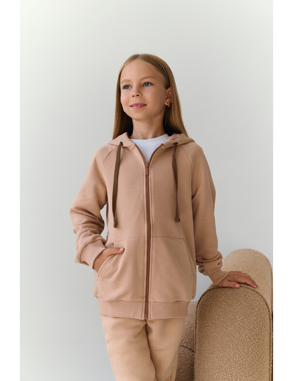 Детское худи премиум на молнии без флиса