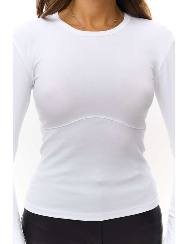 Жіночий лонгслів з декоративним швом