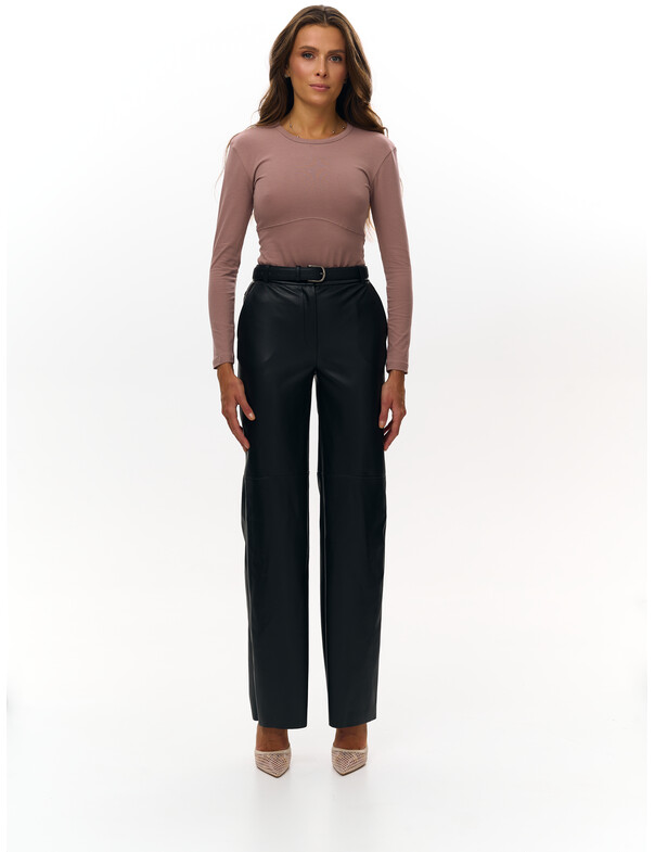 Жіночий лонгслів з декоративним швом