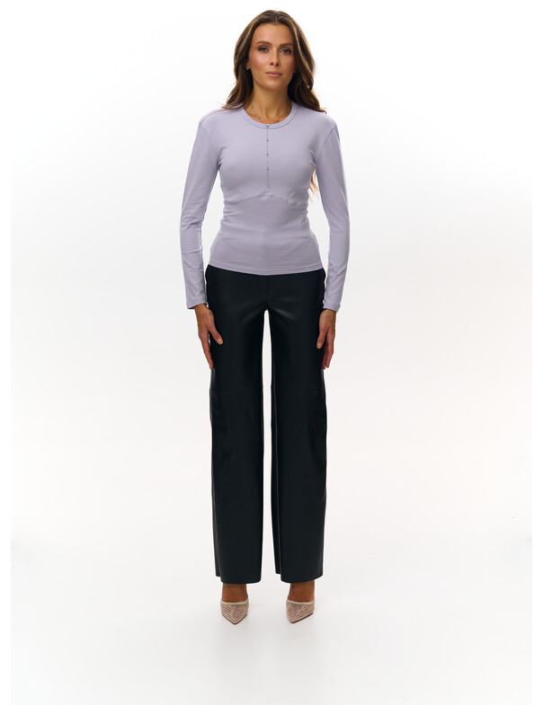 Жіночий лонгслів з декоративним швом