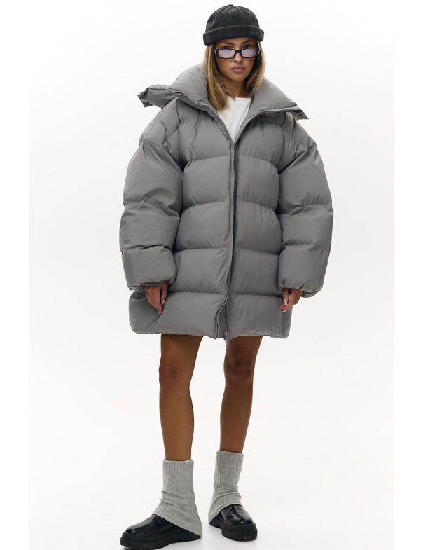Женский пуховик оверсайз