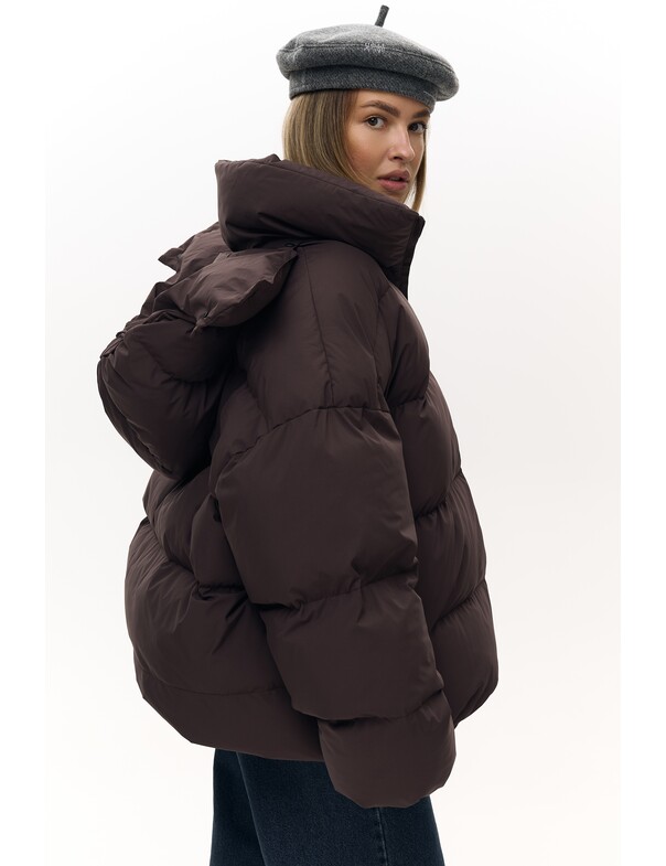 Женский пуховик оверсайз