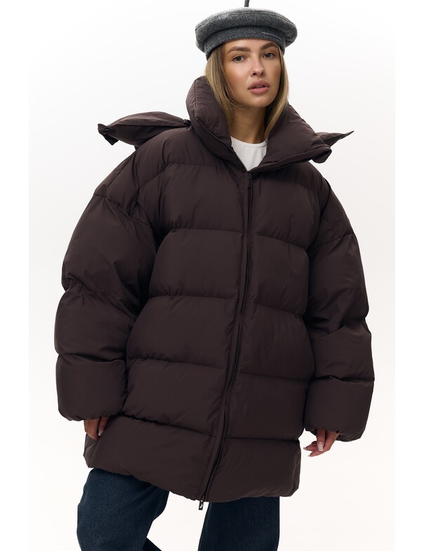 Жіночий пуховик оверсайз