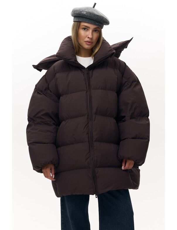 Жіночий пуховик оверсайз