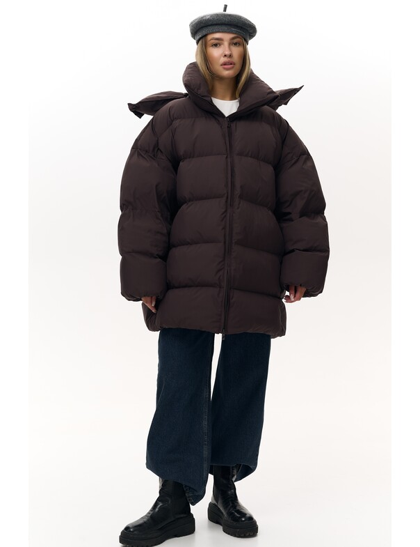 Жіночий пуховик оверсайз