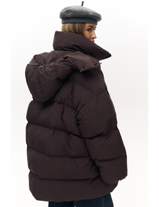 Женский пуховик оверсайз
