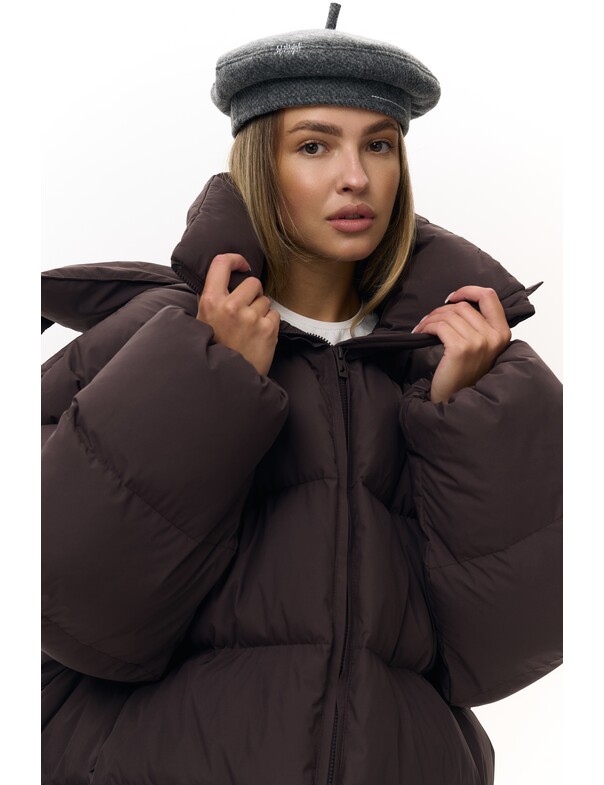 Женский пуховик оверсайз