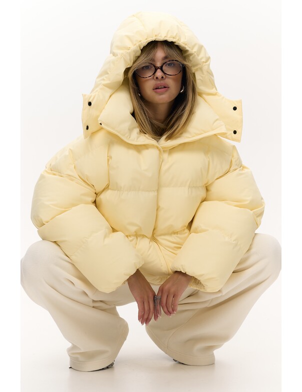 Женский пуховик оверсайз