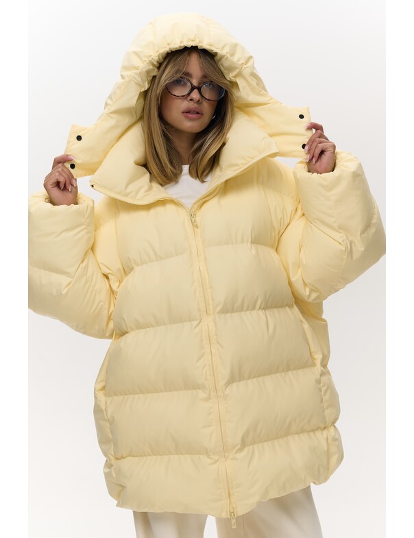 Женский пуховик оверсайз